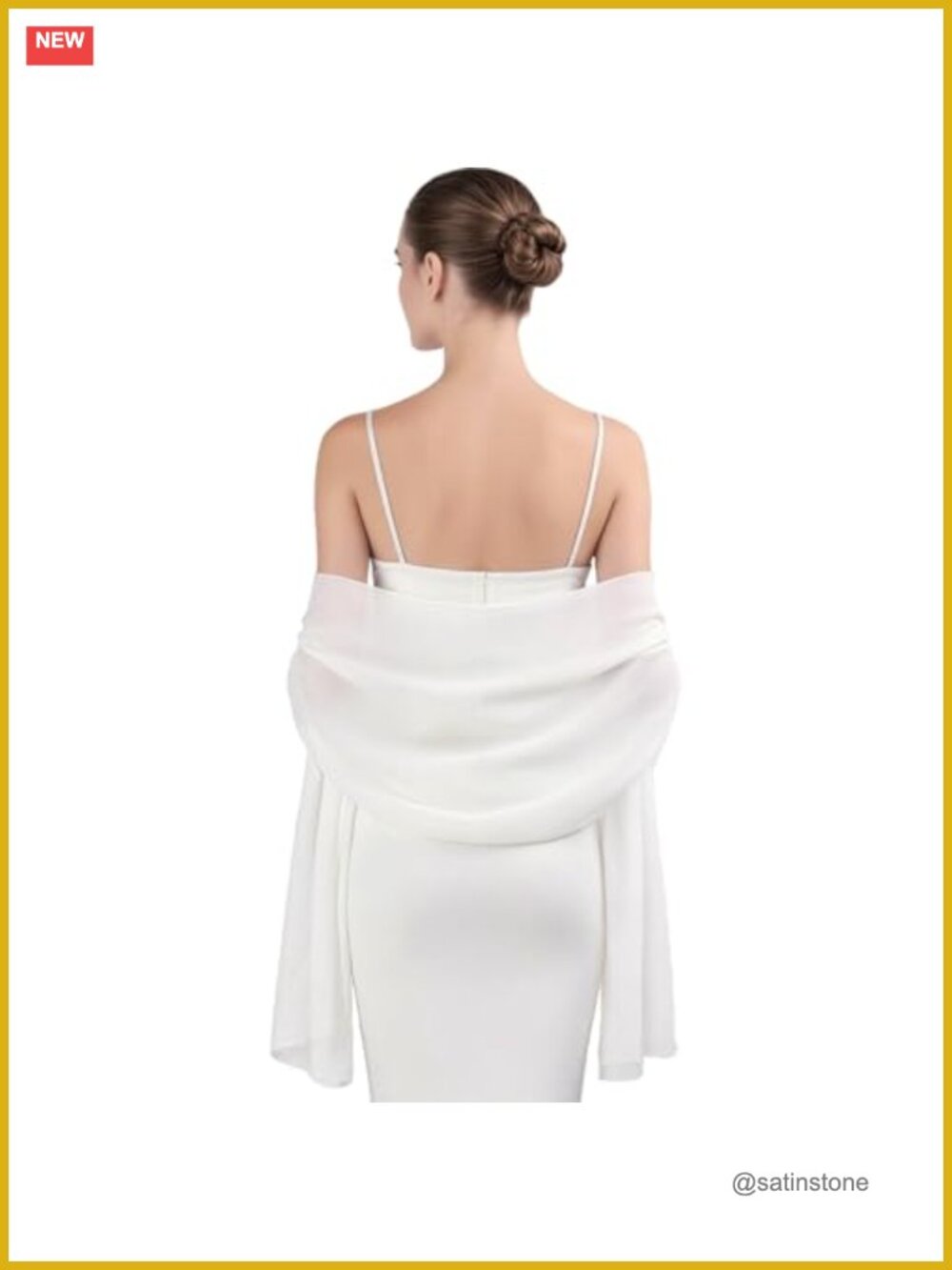 Chiffon Shawl Wrap Sheer Scarf Evening Dress Wedding Bridal Formal